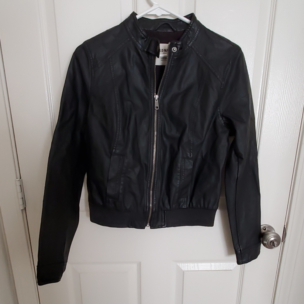 Faux leather jacket